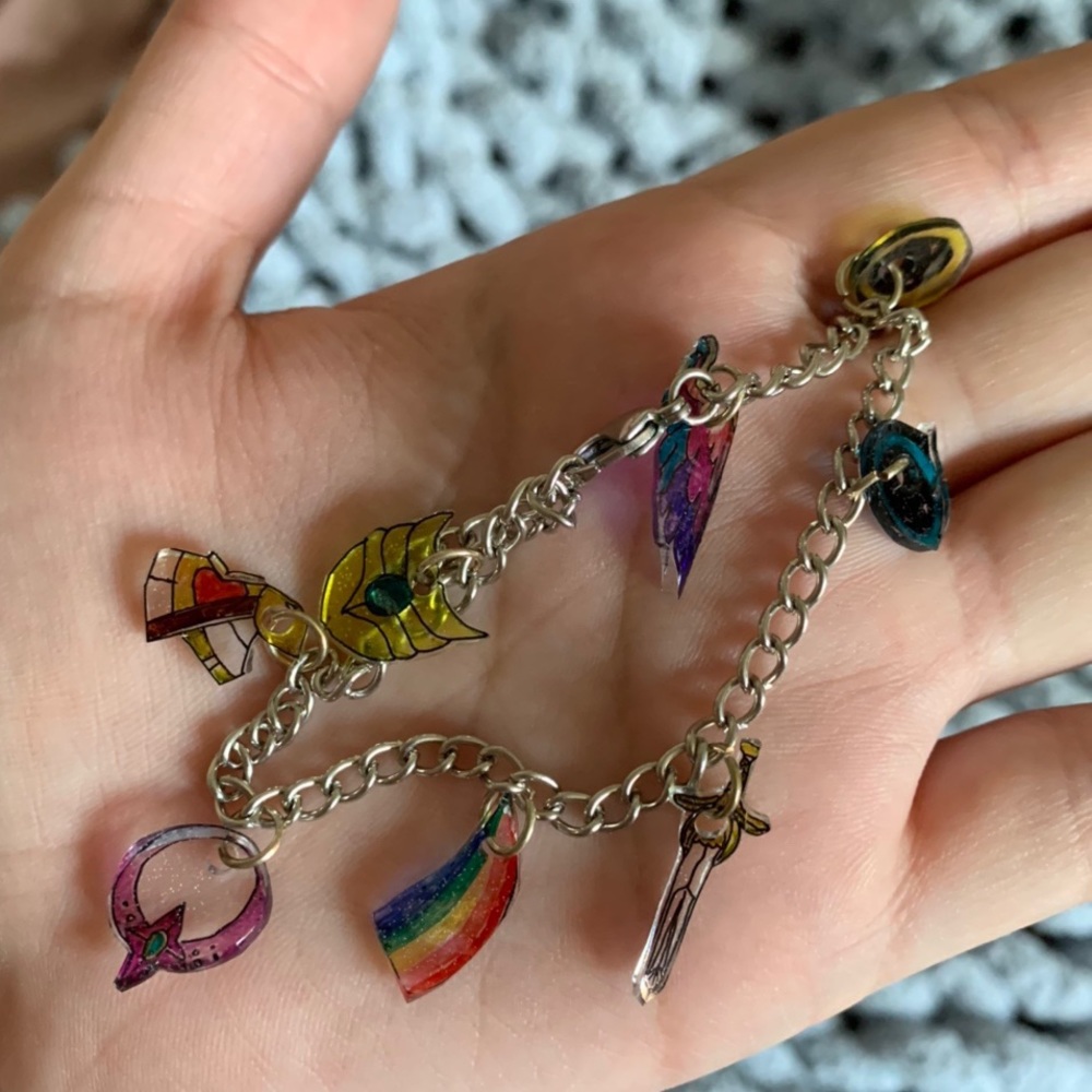 She-Ra shrinky Dink charm bracelet